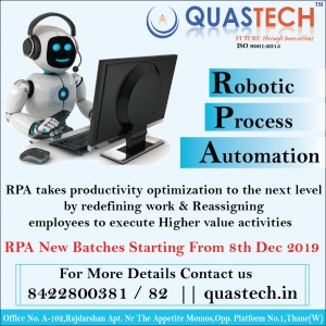 RPA Training institute in Thane With 100%Placement QUASTECH